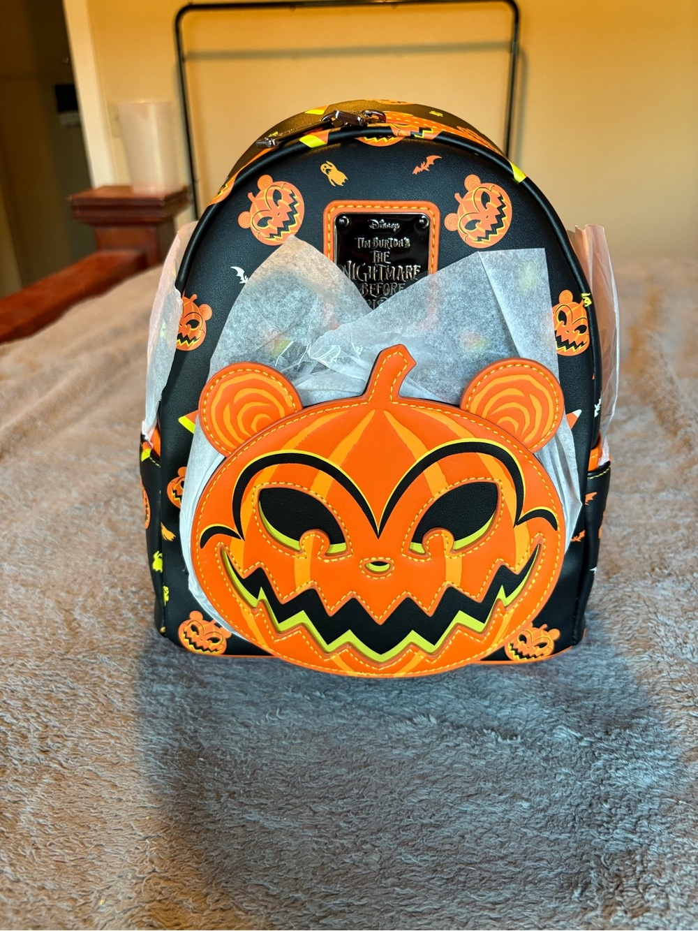 Loungefly Pumpkin Pattern Mini Backpack - Nightmare Before Christmas